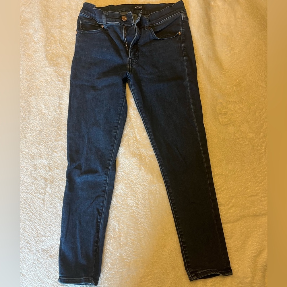 Express Women's Dark Blue Jeans